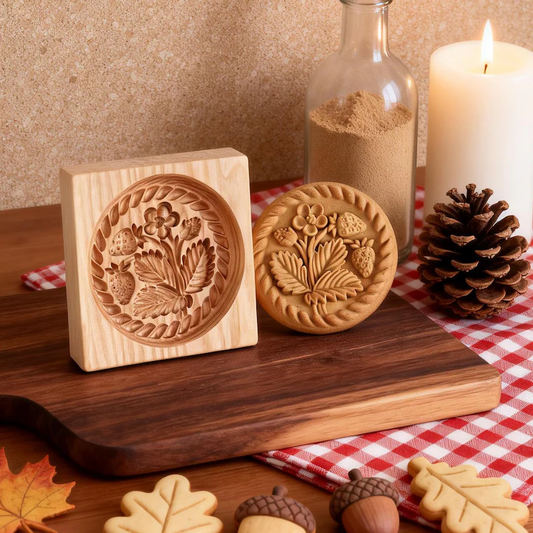 Strawberry Wooden Cookie Cutter
