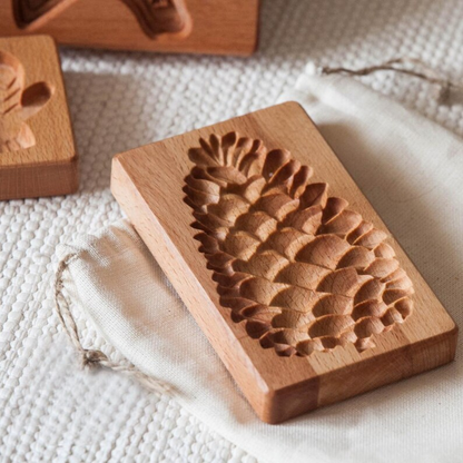 Pinecone Wooden Cookie Cutter