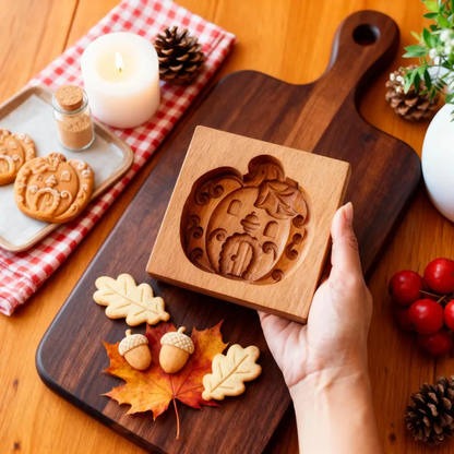 Pumpkin Wooden Cookie Cutter