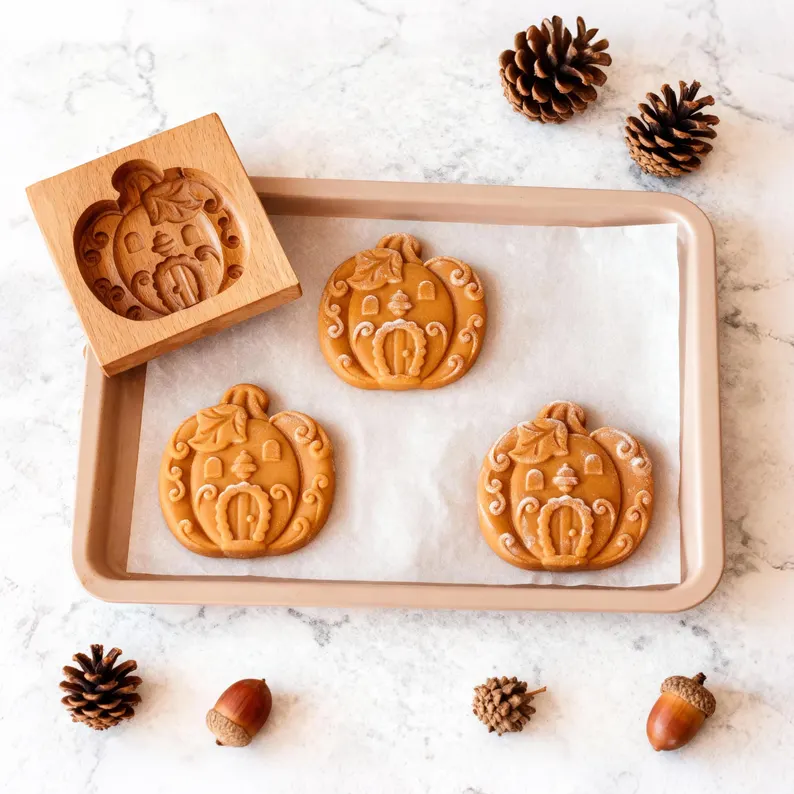 Pumpkin Wooden Cookie Cutter