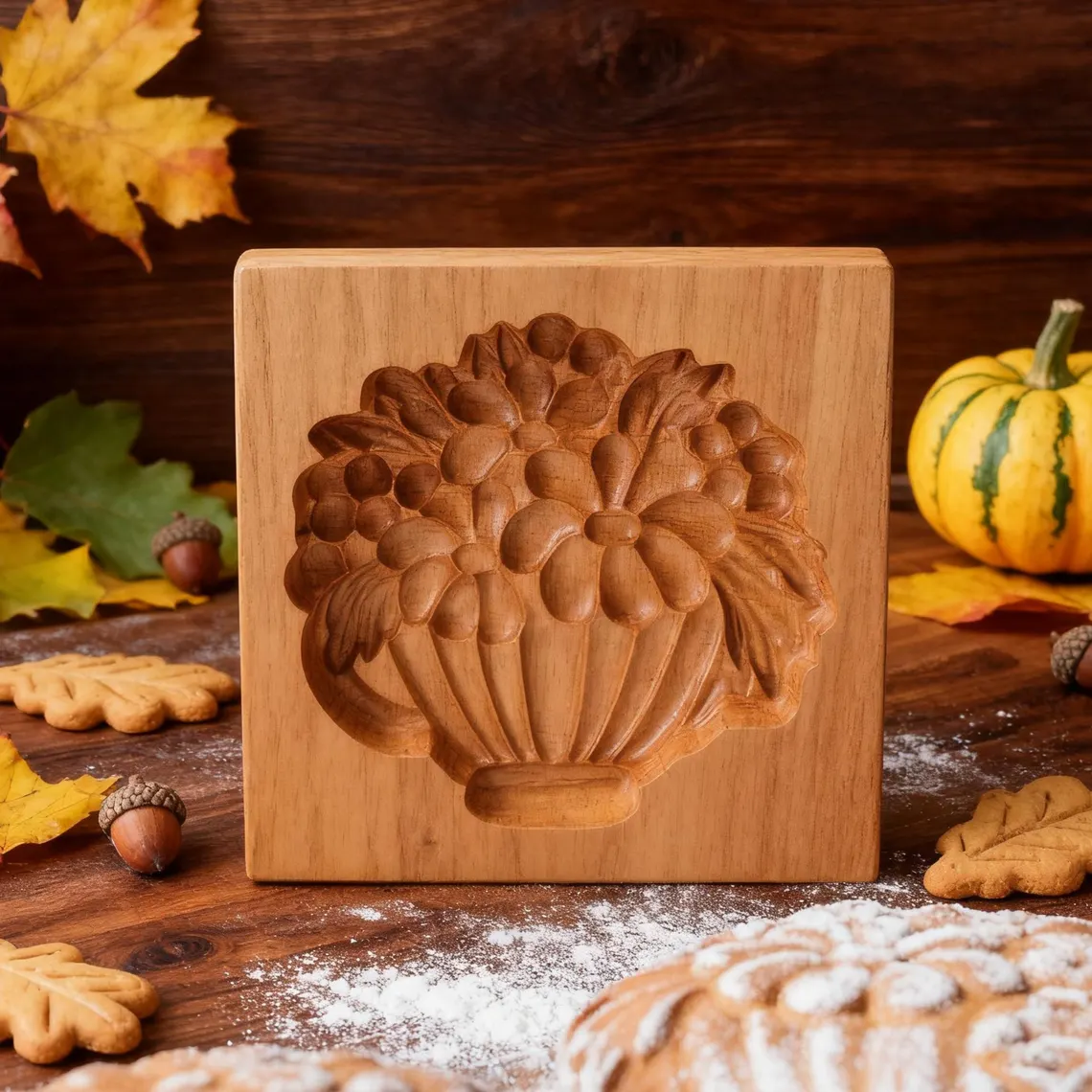 Chamomile Wooden Cookie Cutter