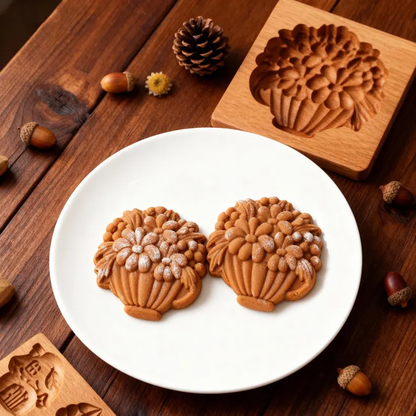 Chamomile Wooden Cookie Cutter