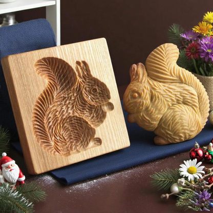 Squirrel Wooden Cookie Cutter