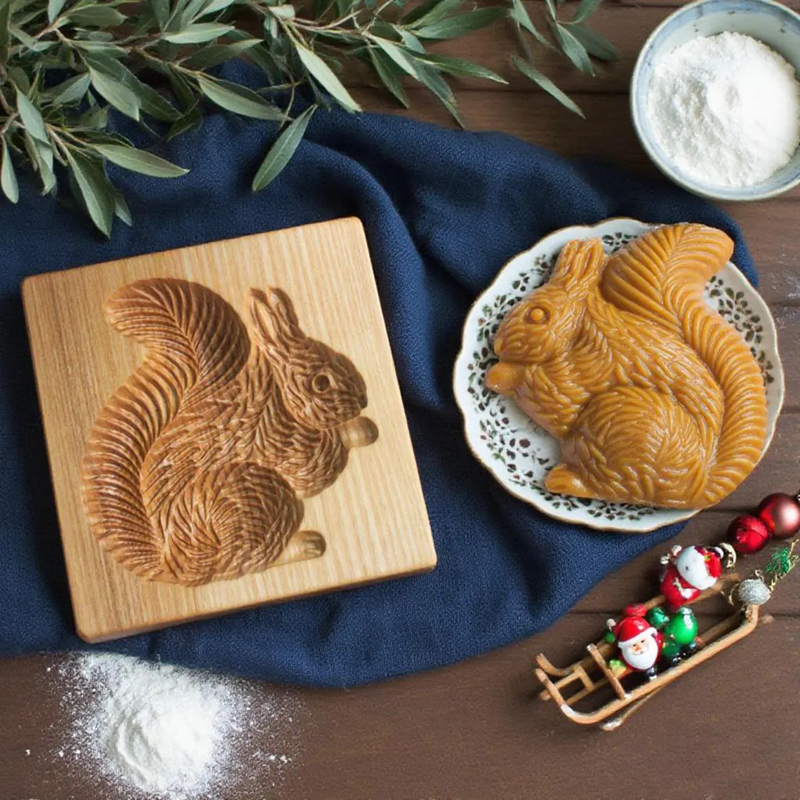 Squirrel Wooden Cookie Cutter