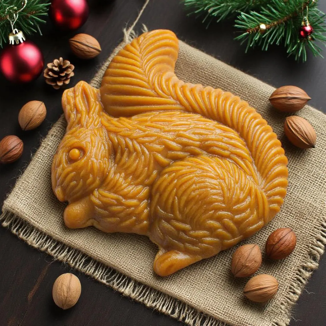 Squirrel Wooden Cookie Cutter