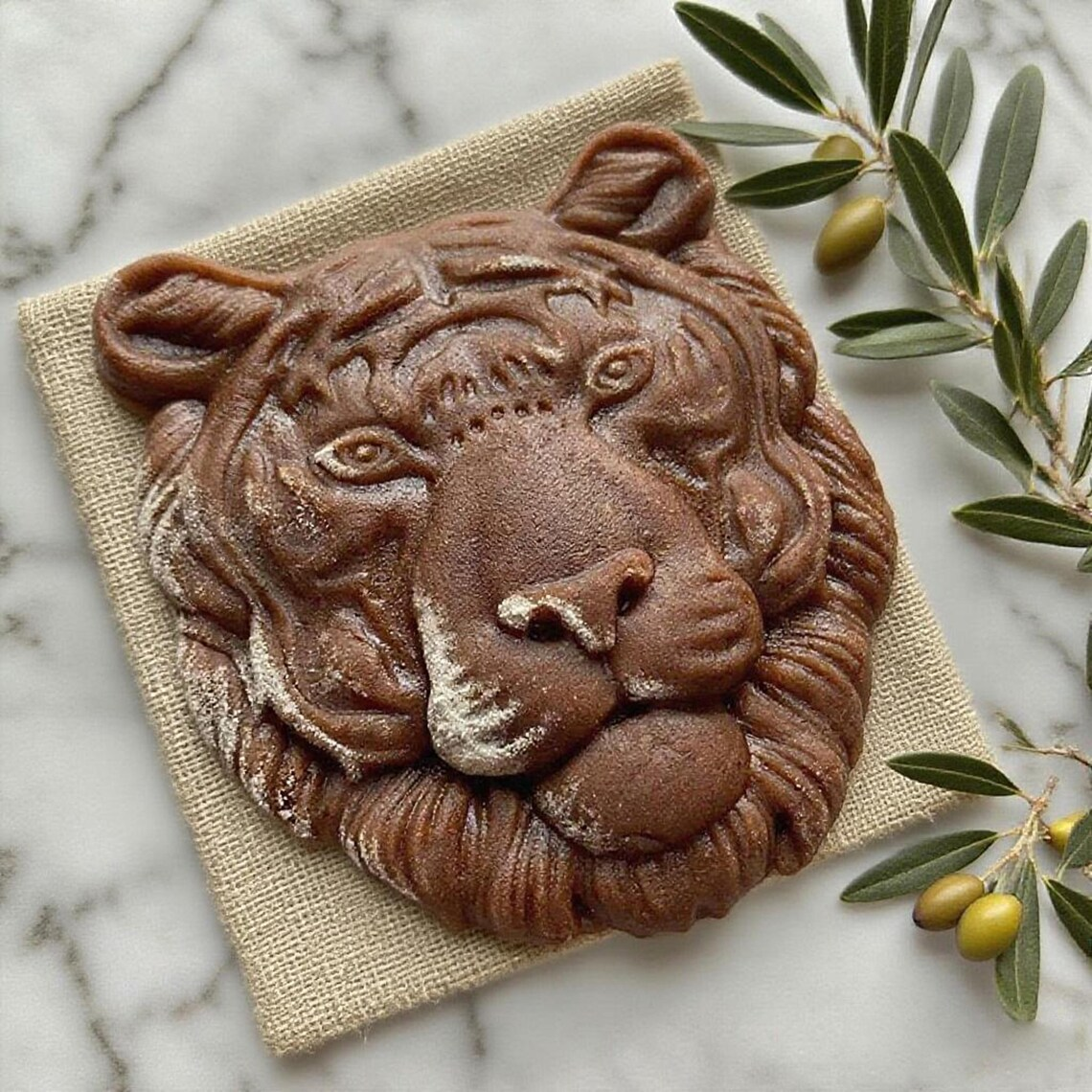 Tiger Wooden Cookie Cutter
