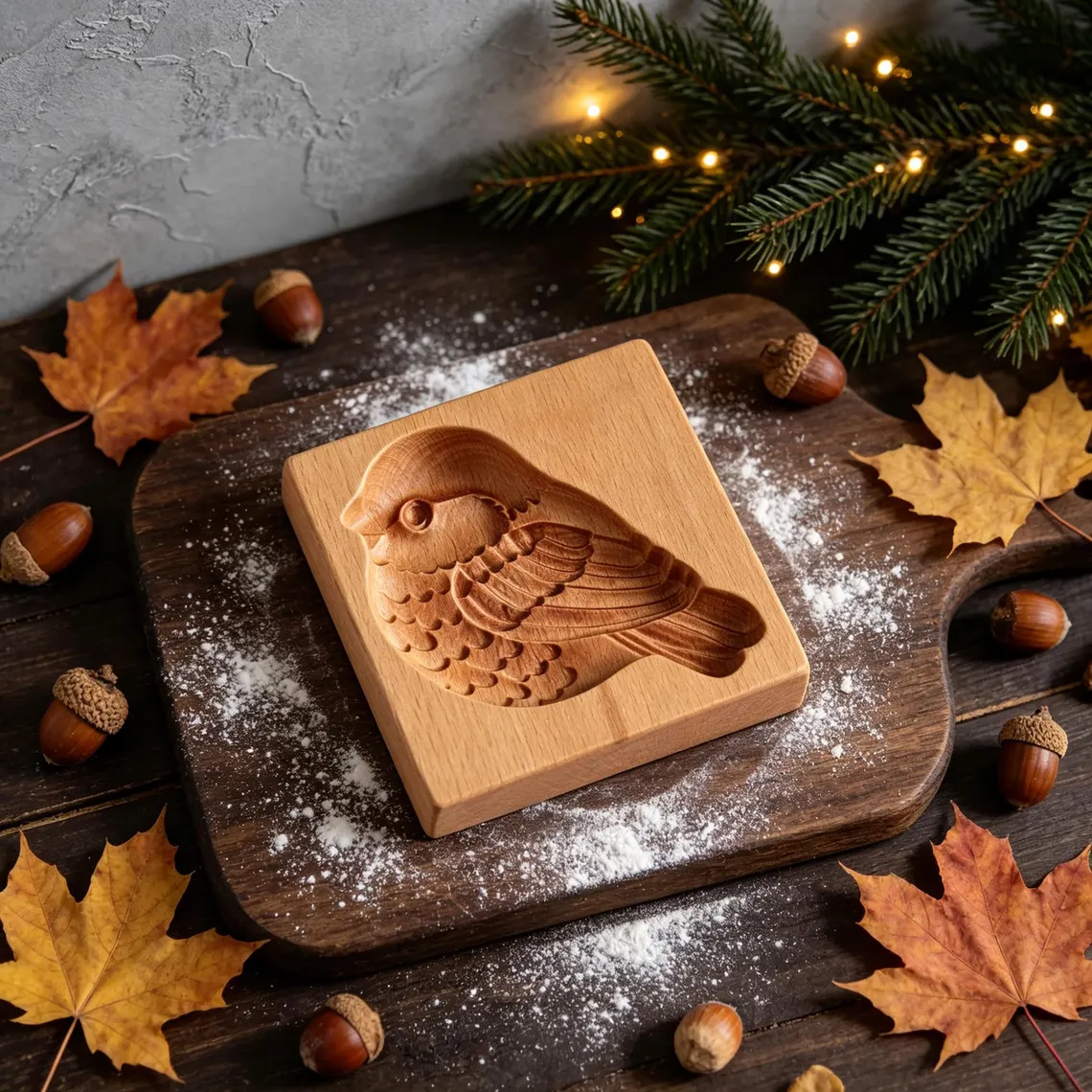 Bullfinch Wooden Cookie Cutter
