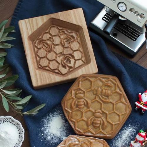 Bee Wooden Cookie Cutter