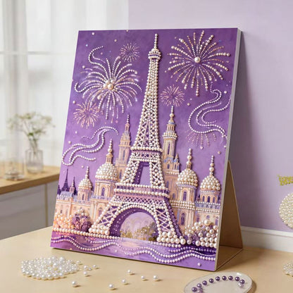 🔥Last Day 49% OFF - 🏰✨ DIY Castle Pearl Bead Painting Kit – Beginner-Friendly Sparkling Art Kit