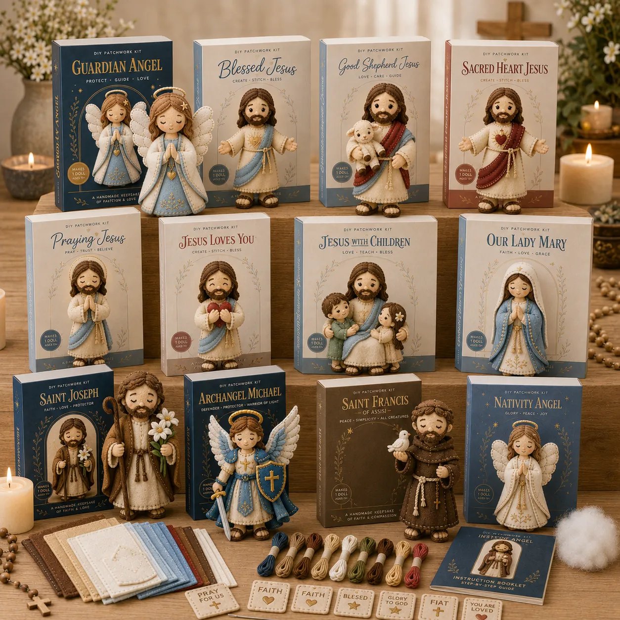🔥LAST DAY 50% OFF - ✝️ Faith & Blessings DIY Patchwork Kit🎁Buy 2 Free Shipping
