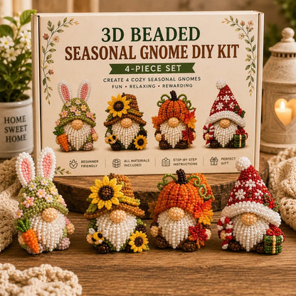 🔥LAST DAY 50% OFF - 🍄3D Beaded Gnome DIY Kit